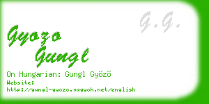 gyozo gungl business card
