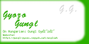 gyozo gungl business card